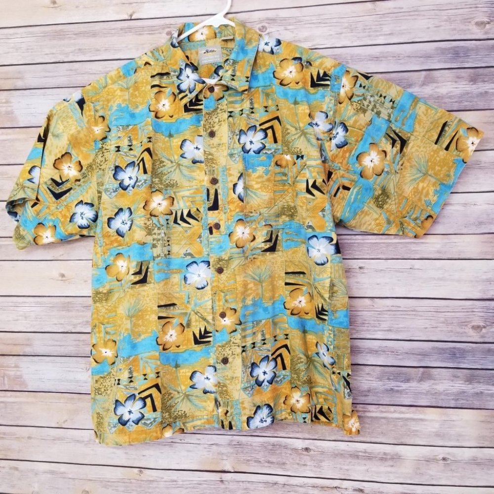 Hobie Hawaiian Aloha Shirt %100 Cotton SZ XL